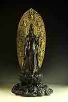 44）◇薬師寺東院堂「聖観音菩薩立像」 復刻ブロンズ像